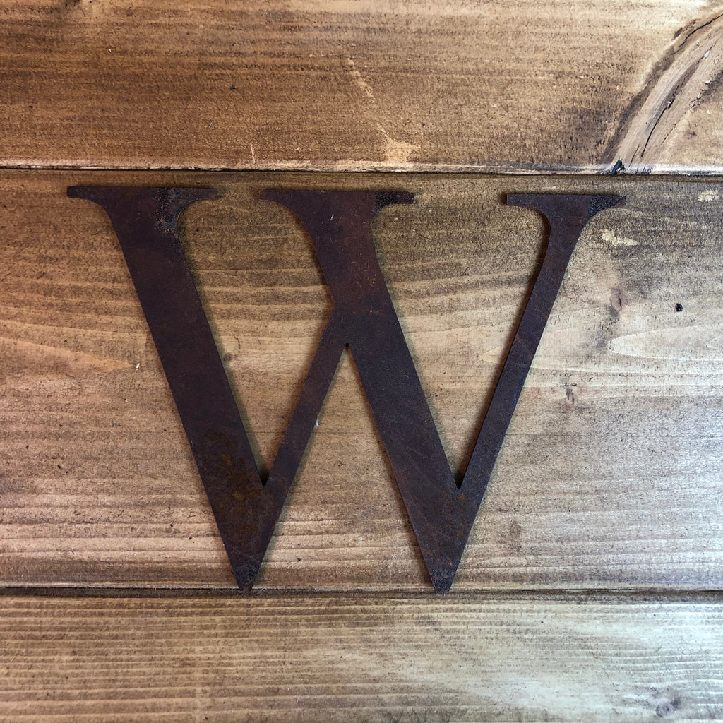 5 Inch Rusty Metal Alphabet Letters and Numbers A-Z 0-9