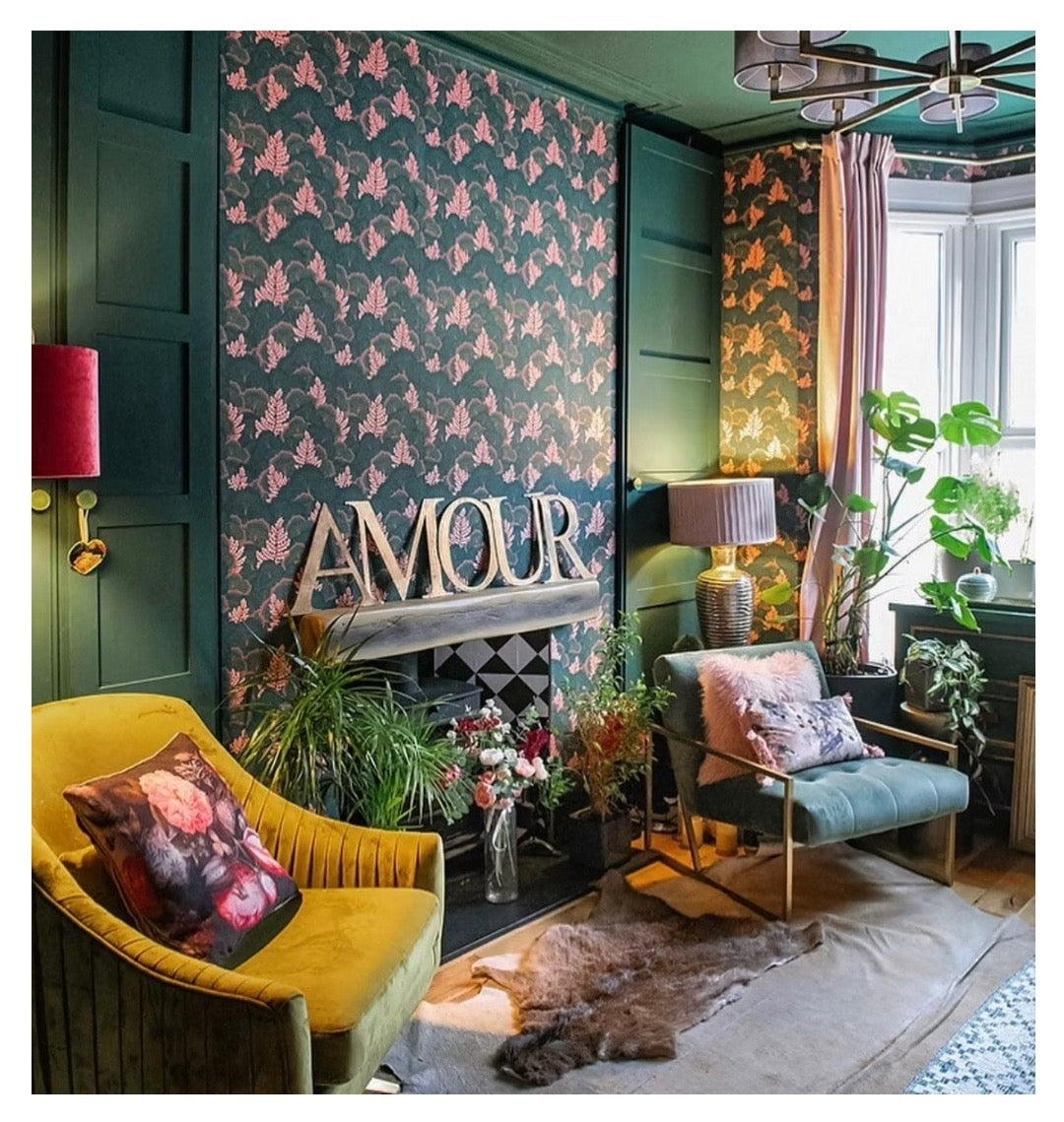 Distressed Gold Metal Letters A-Z 0-9 in 5 inch or 12 inch