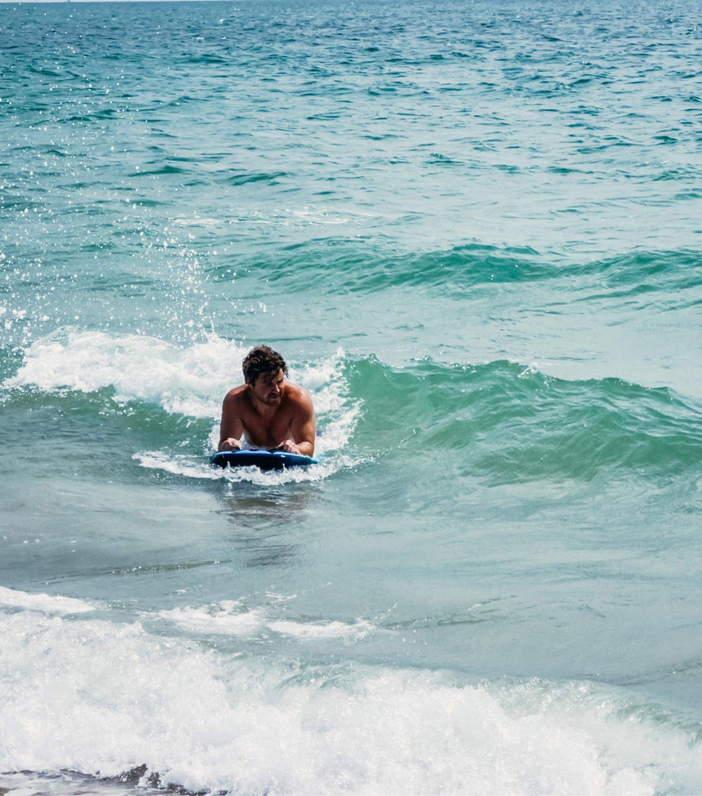 Inflatable 43 inch Body Board Complete Package with Pump and Leash