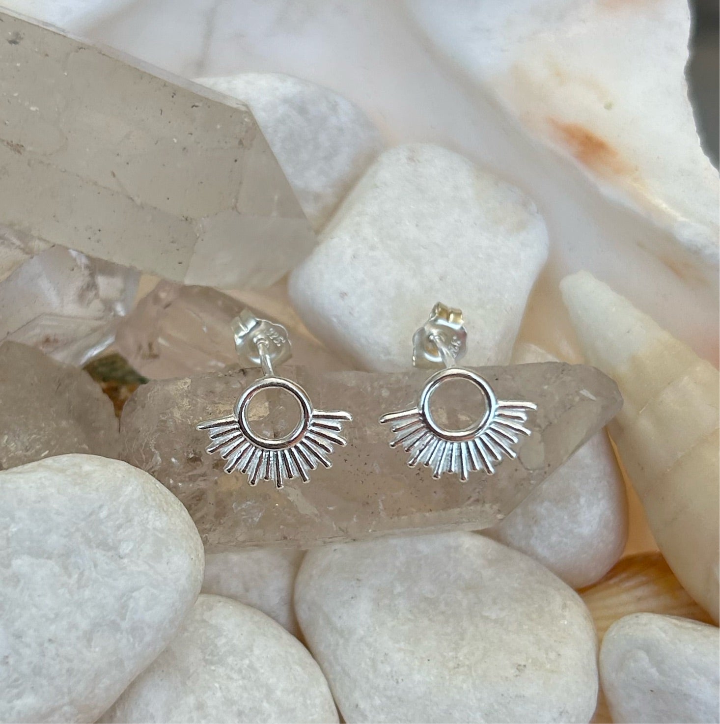 Sterling Silver Summer Sun Studs