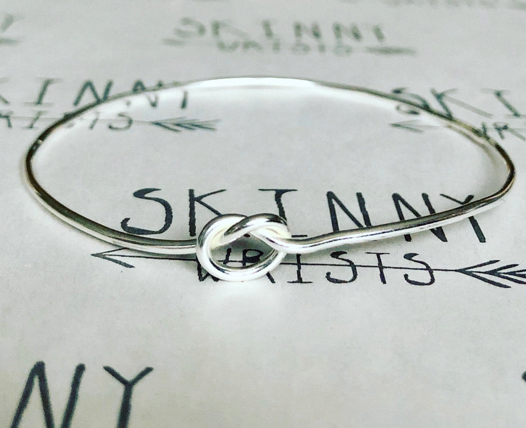 Sterling Silver Knot Bangle