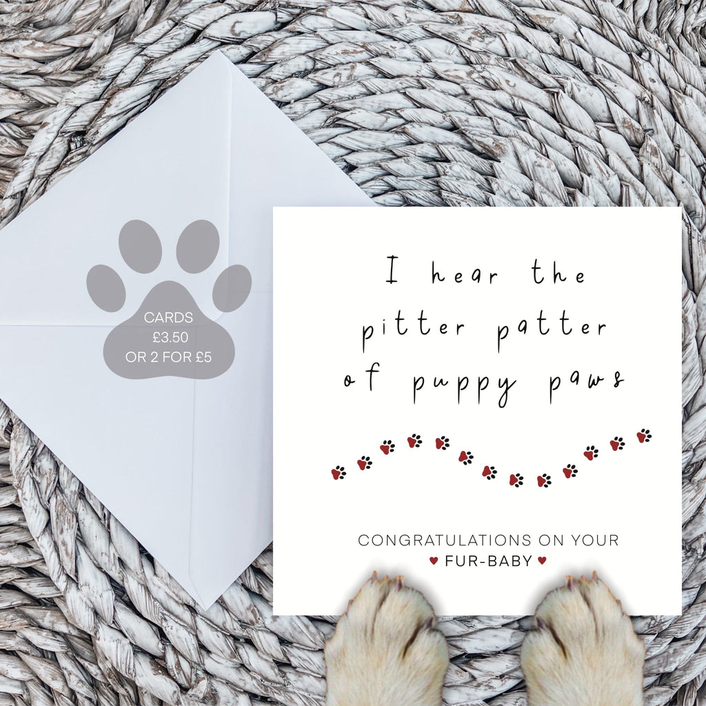 New Puppy Congratulations Card