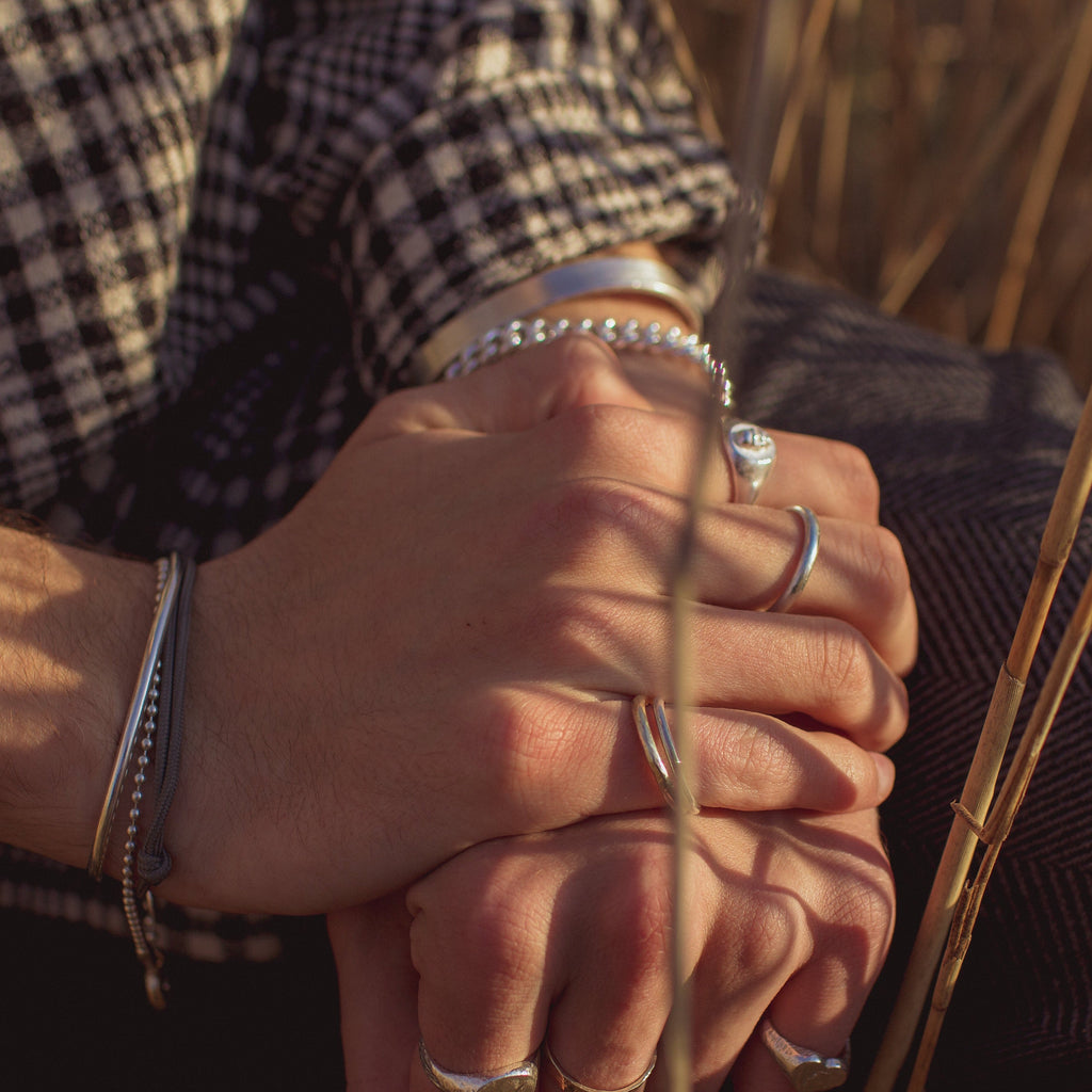 Skull Signet Ring in Recycled Silver