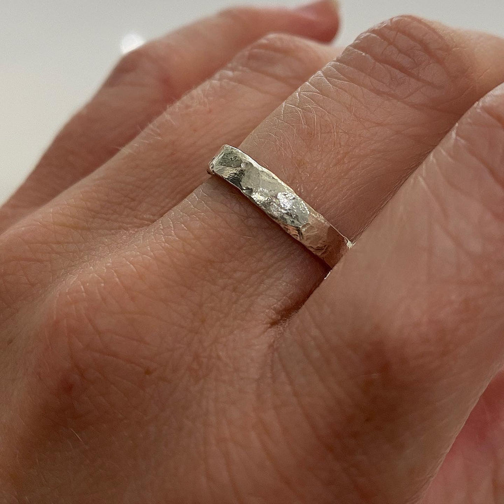 Treasured Poesy Ring in Sterling Silver and Gold