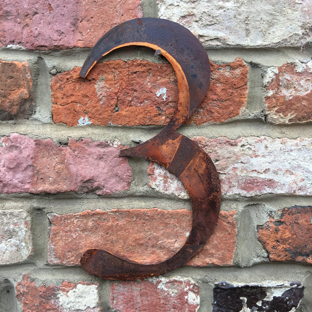 Rustic Metal Letters and Numbers 5 inch and 12 inch for Home and Garden Decor