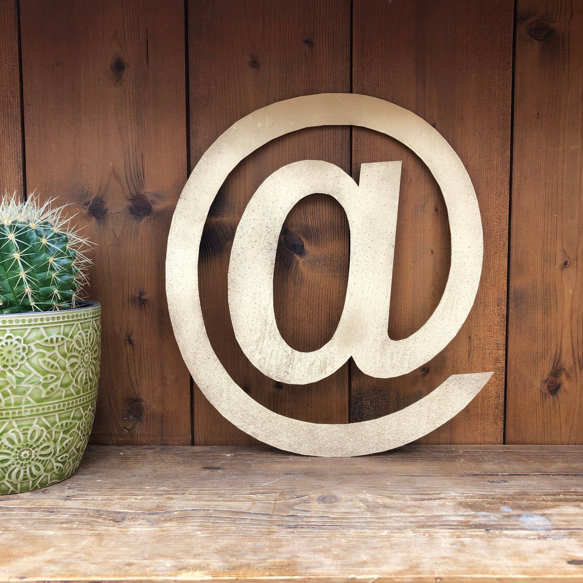 Rustic Gold Metal Letters 12 inch and 5 inch
