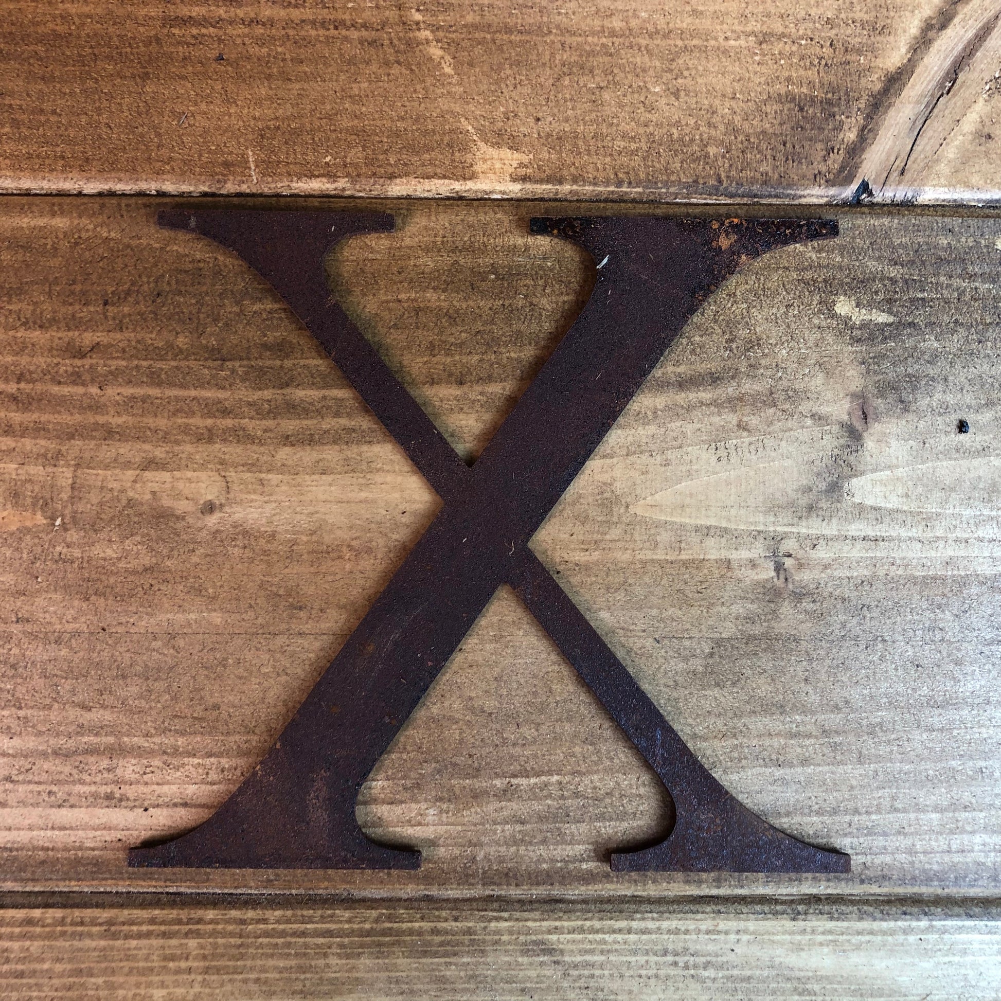 5 Inch Rusty Metal Alphabet Letters and Numbers A-Z 0-9