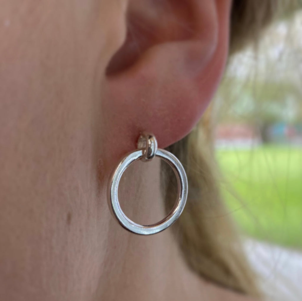 Emma Sterling Silver Hoops