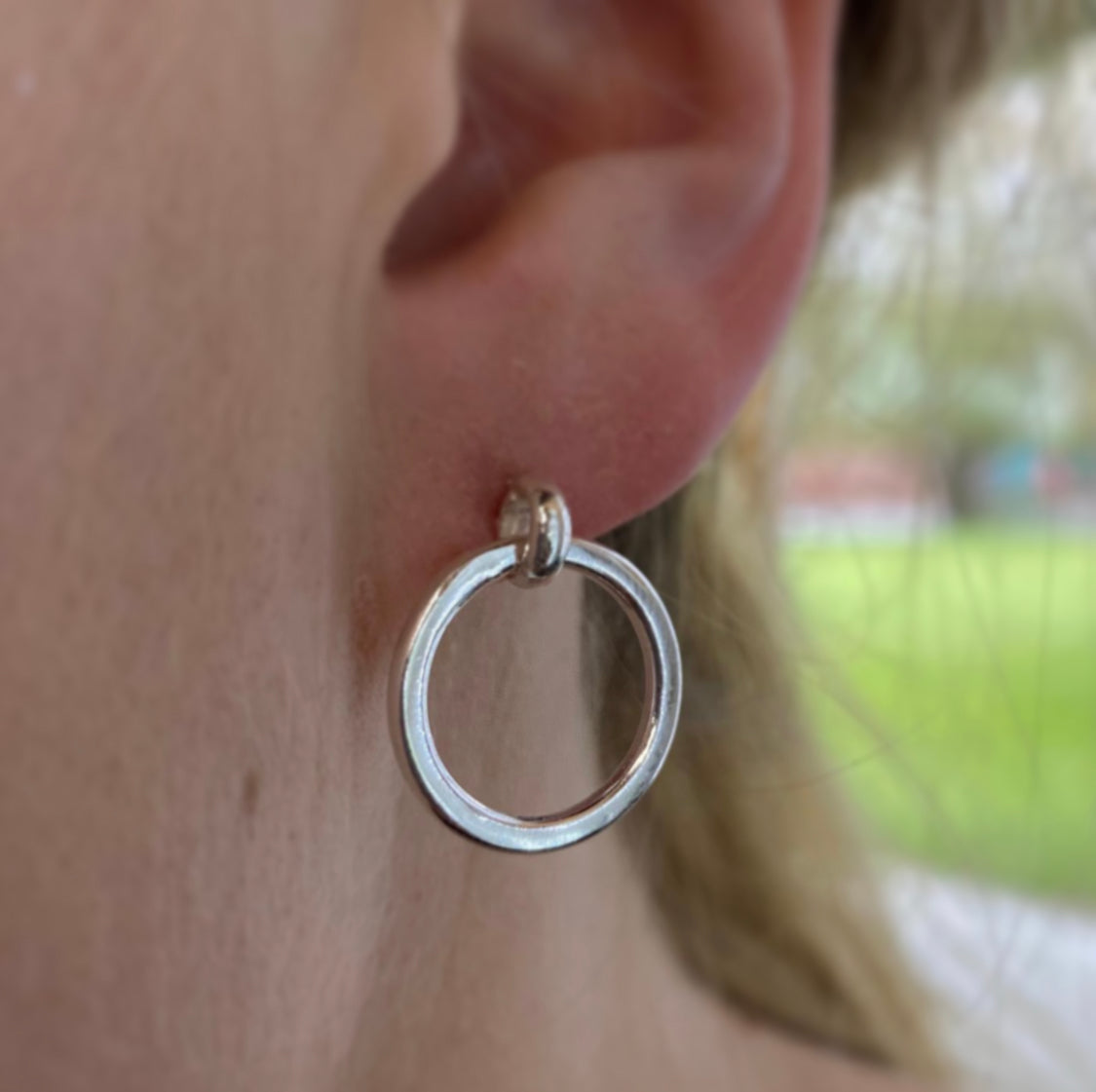 Emma Sterling Silver Hoops