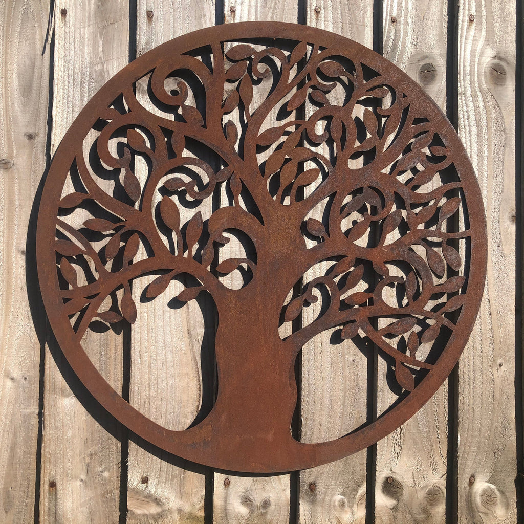 Rusty Tree of Life Garden Decoration 55cm