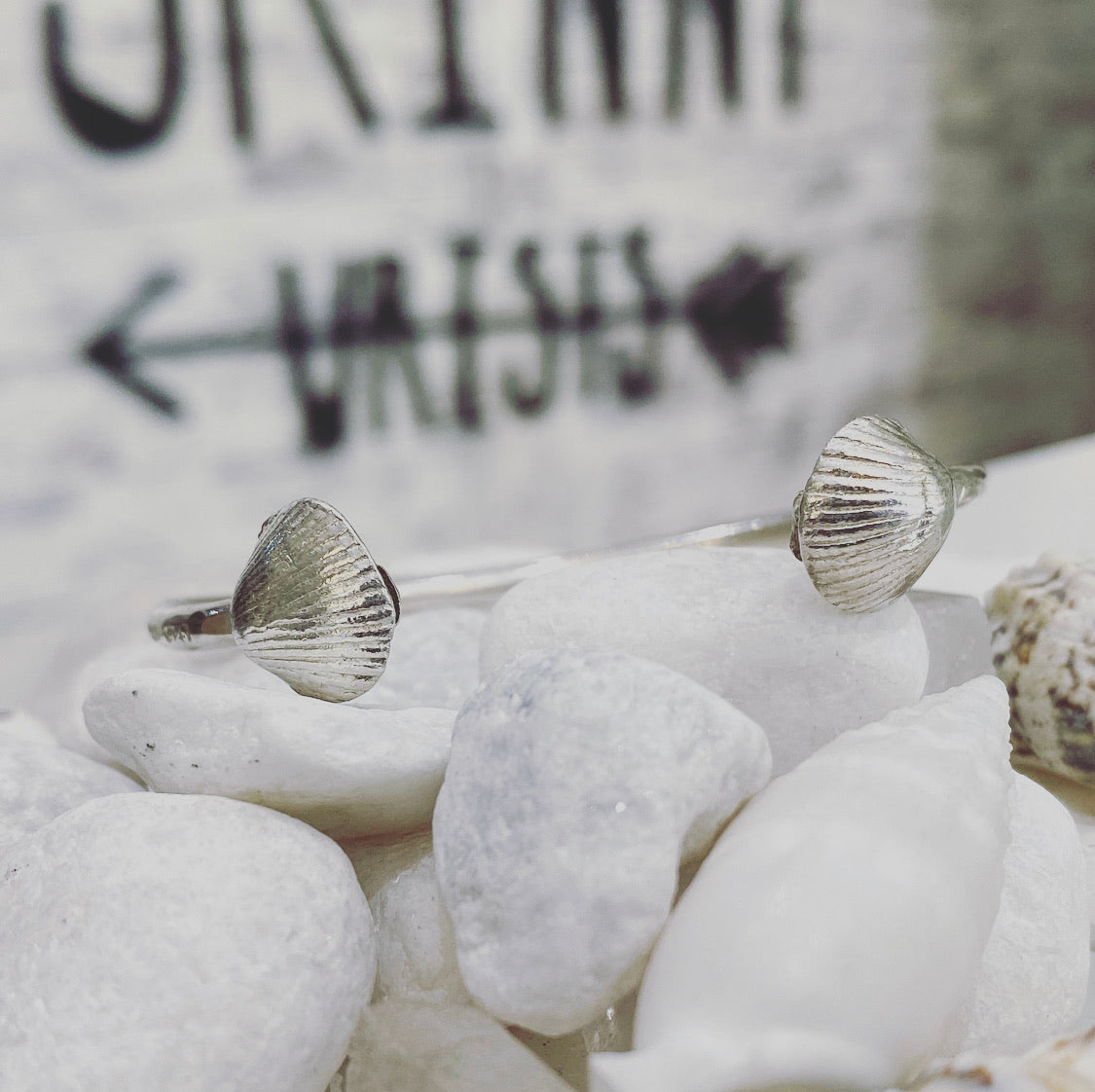 Adjustable Shell Cuff Bangle