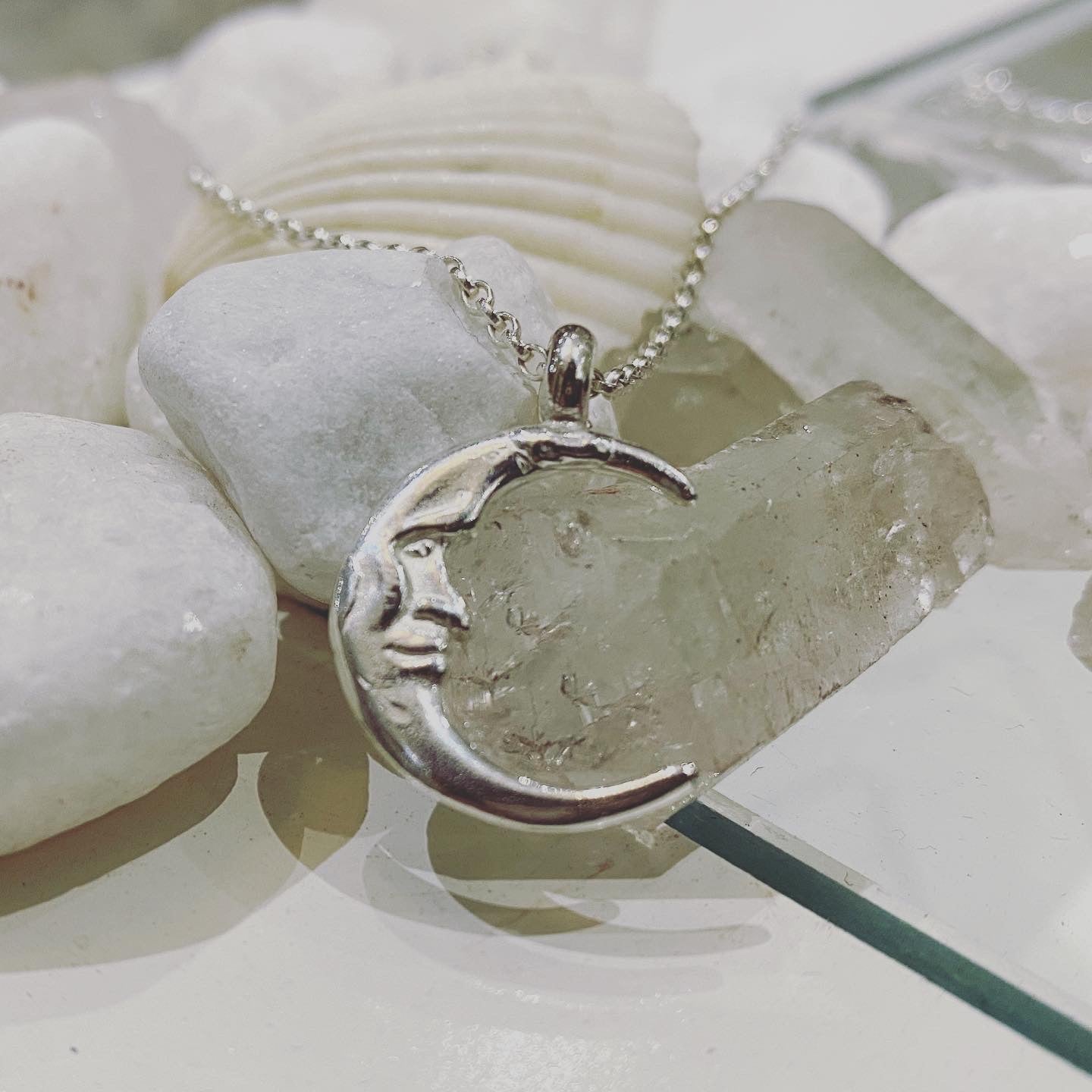 Sleeper Moon Necklace Sterling Silver