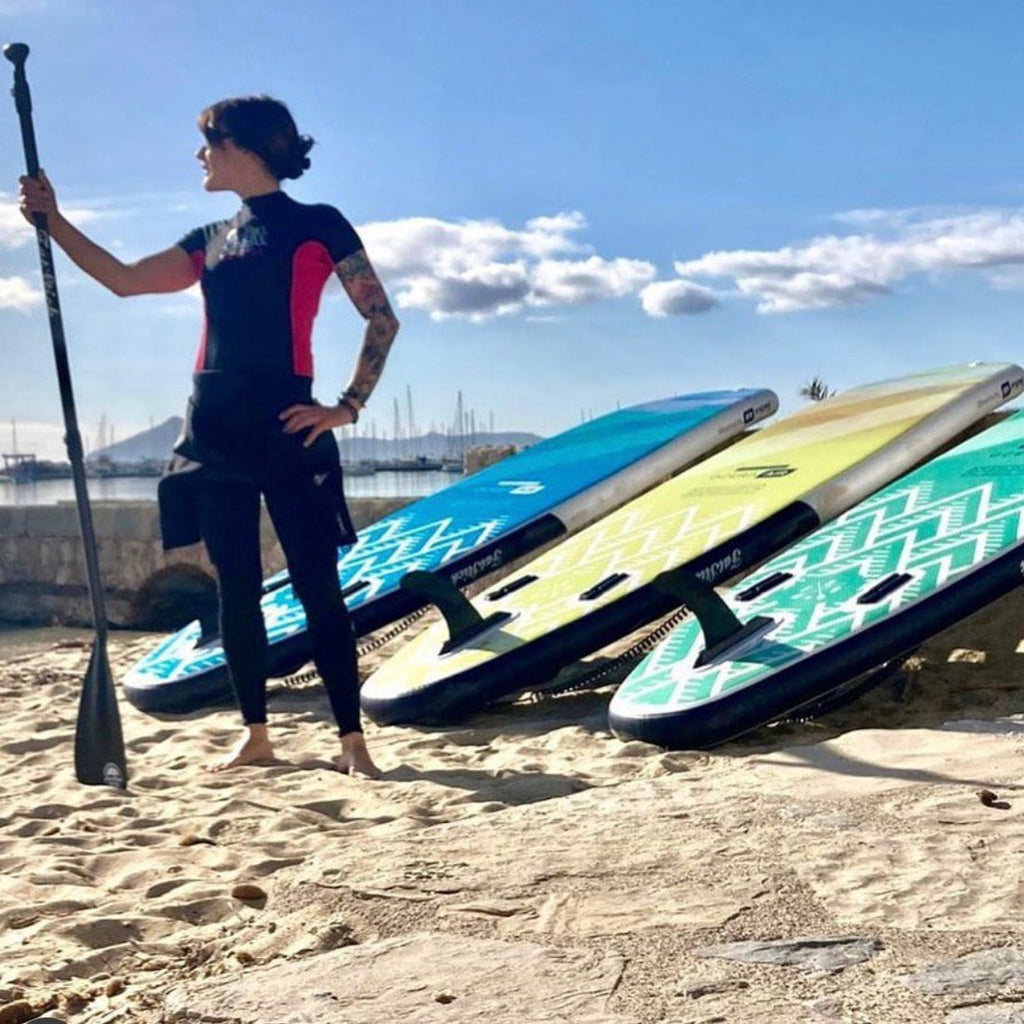 Pure Art 10ft 6in Inflatable Stand Up Paddle Board with Seat Package