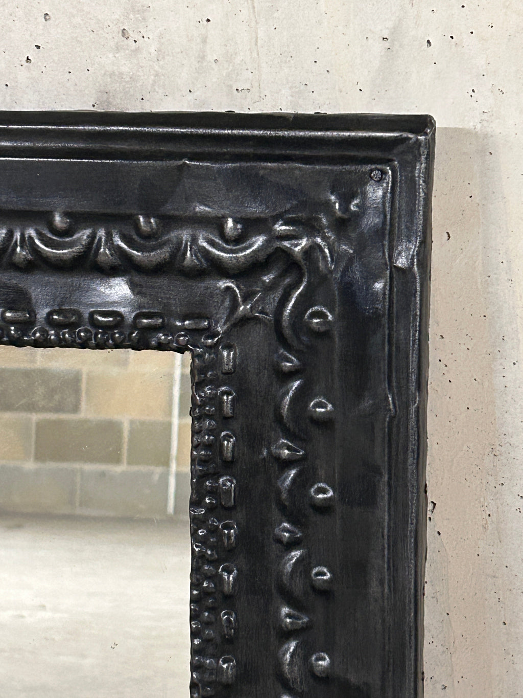 Pressed Tin Ceiling Tile Mirror 58cm