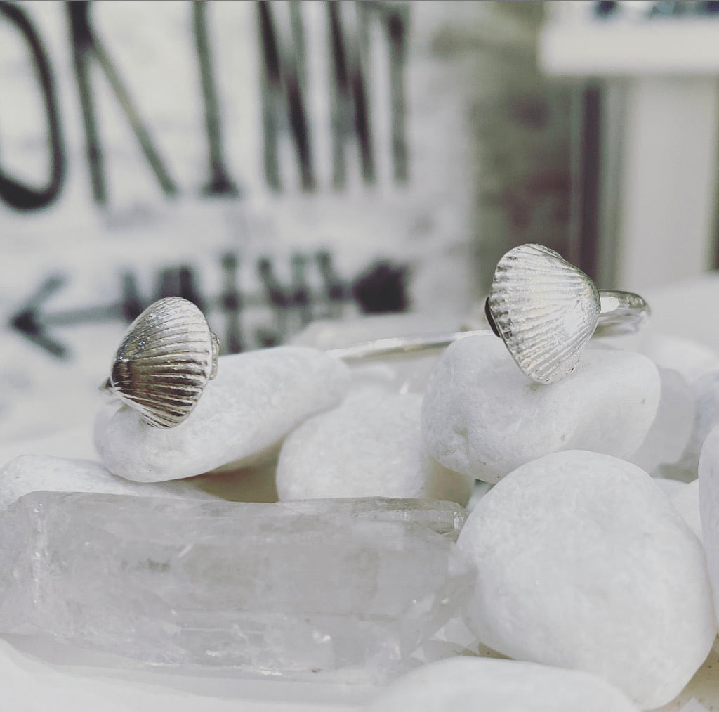 Adjustable Shell Cuff Bangle