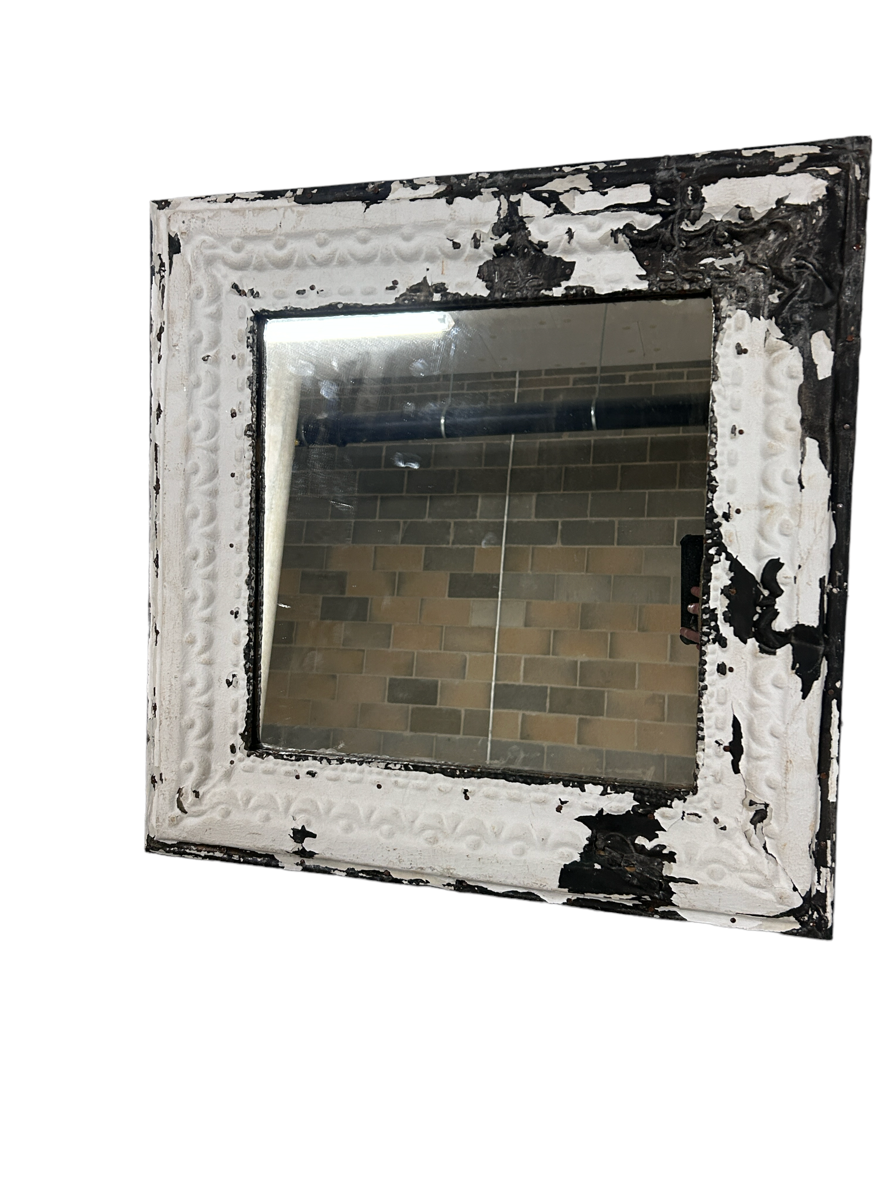 Pressed Tin Ceiling Tile Mirror 58cm Square