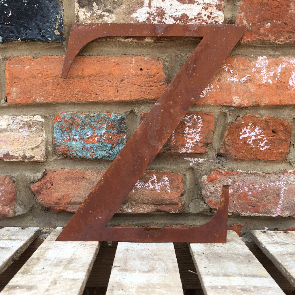 Rustic Metal Letters and Numbers 5 inch and 12 inch for Home and Garden Decor