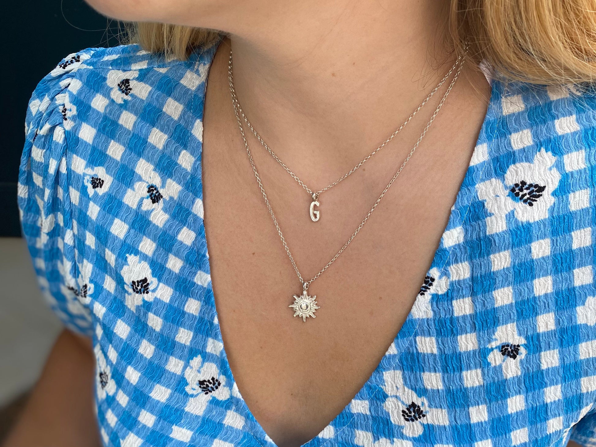 Sun of Hope Sterling Silver Charm Necklace