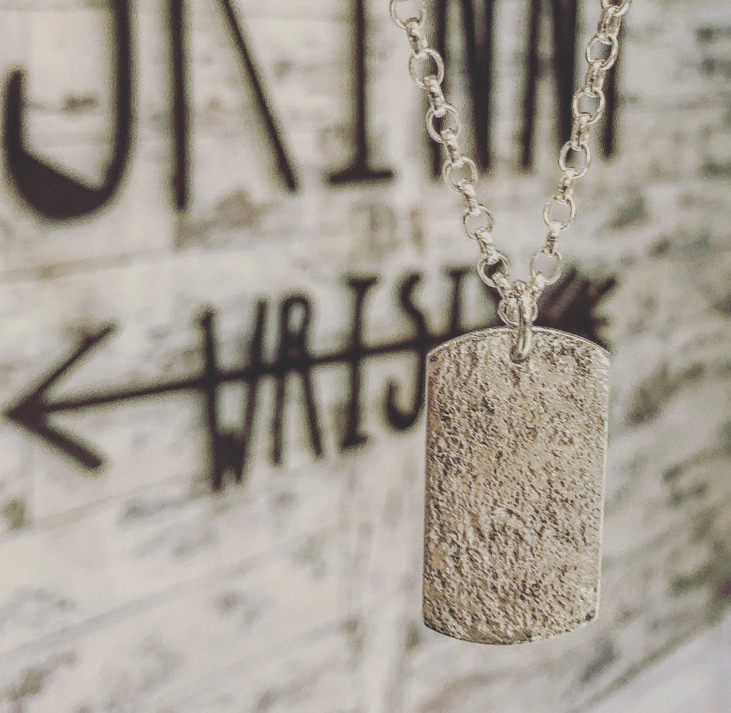 Personalised Dog Tag in Sterling Silver