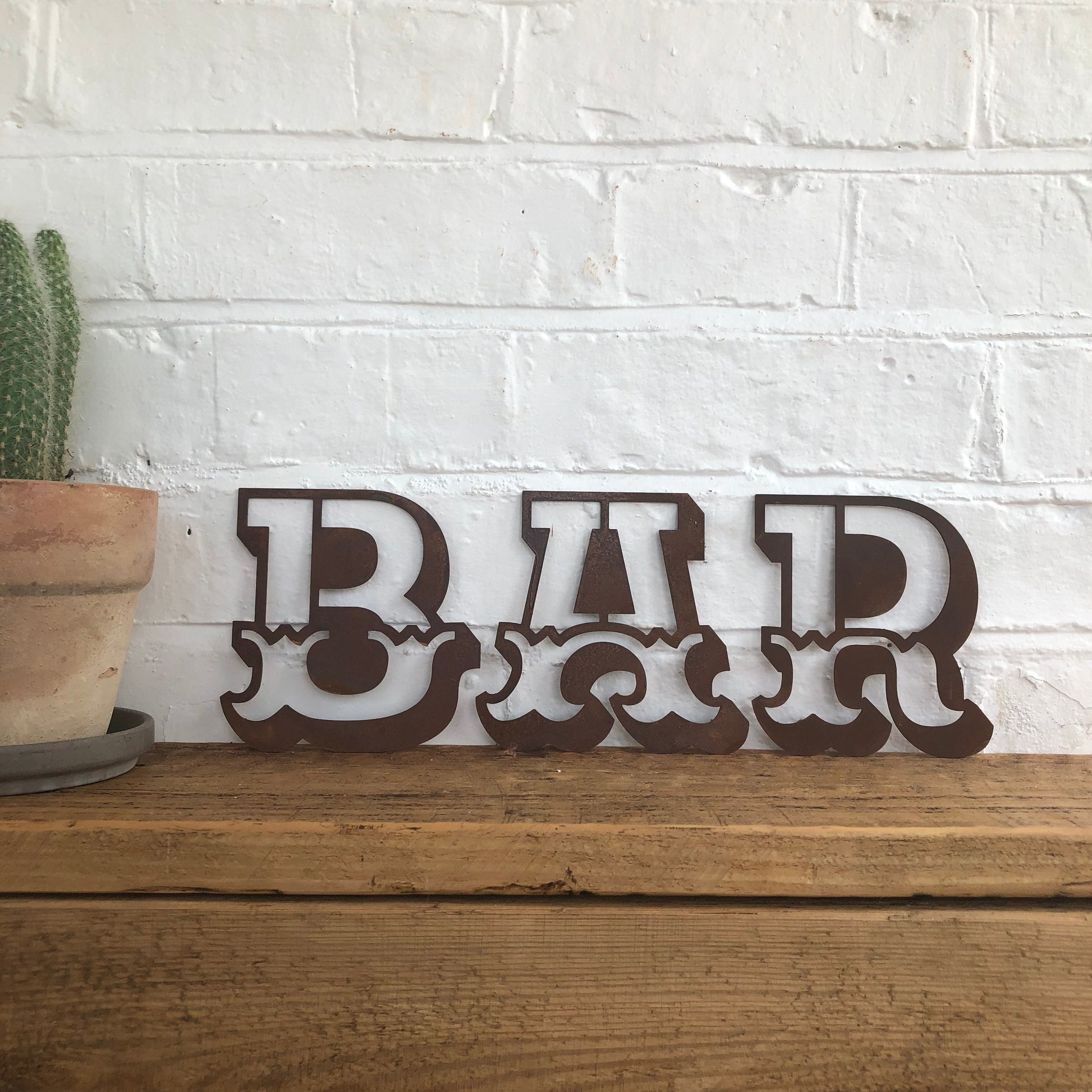 Rusty 5 Inch Carnival Metal Letters A to Z