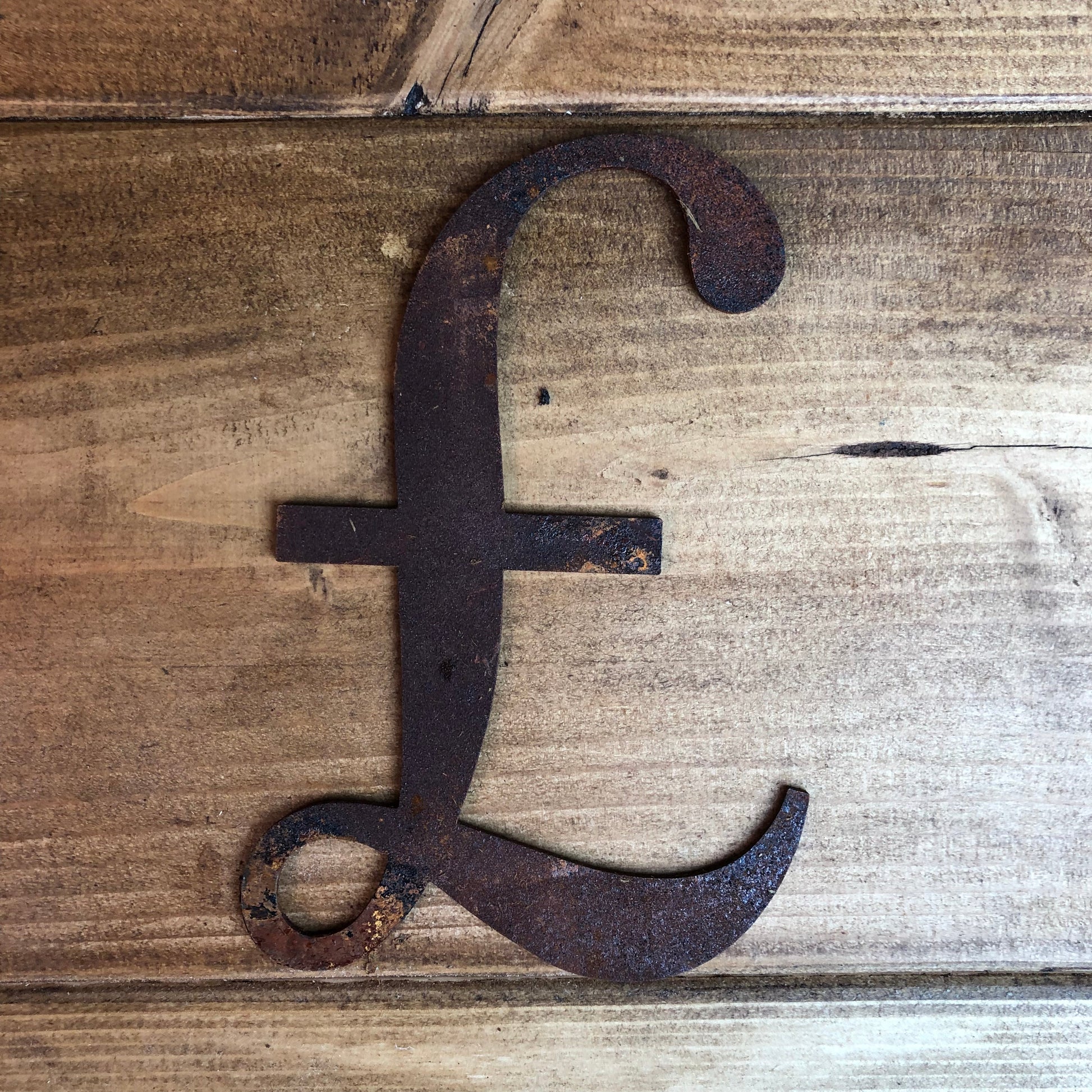 5 Inch Rusty Metal Alphabet Letters and Numbers A-Z 0-9