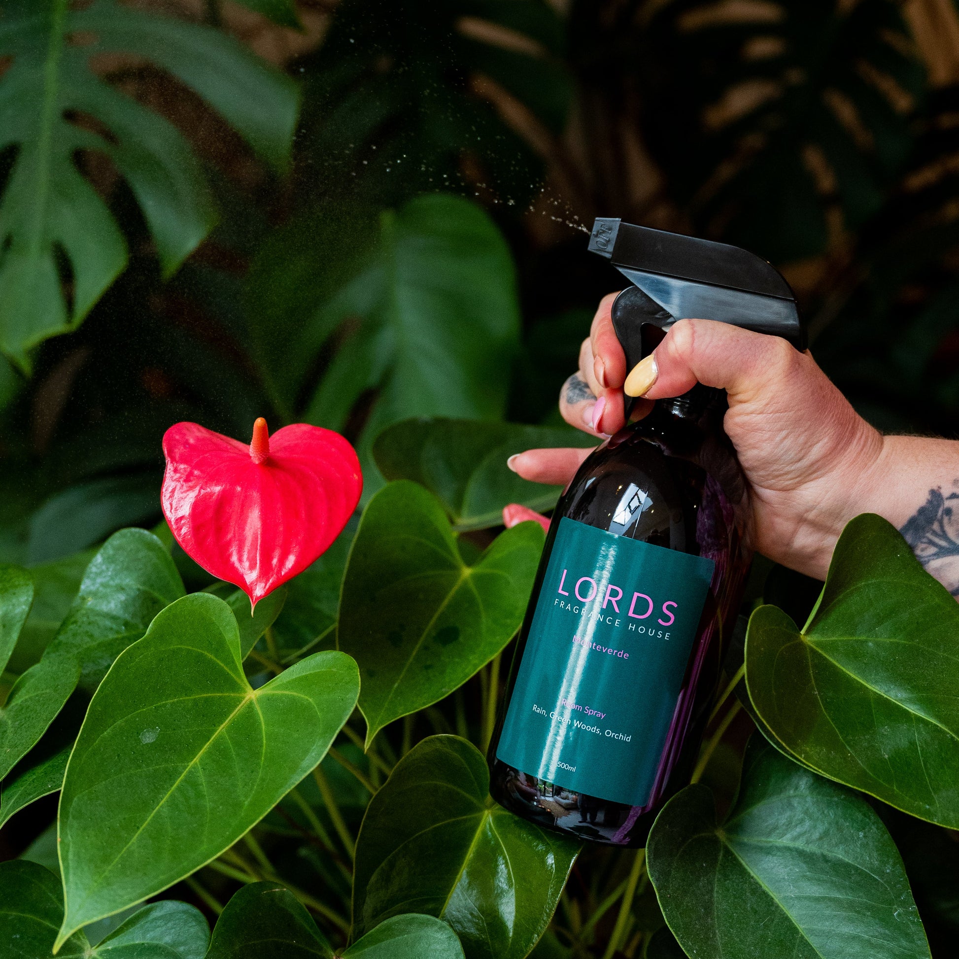 Room and Linen Spray Amber Glass 500ml