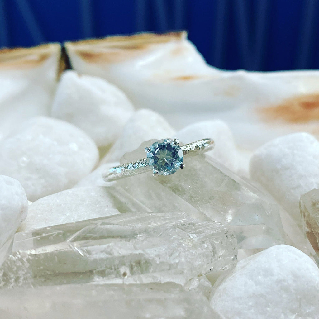 Topaz Baby Treasured Claw Ring in Sterling Silver