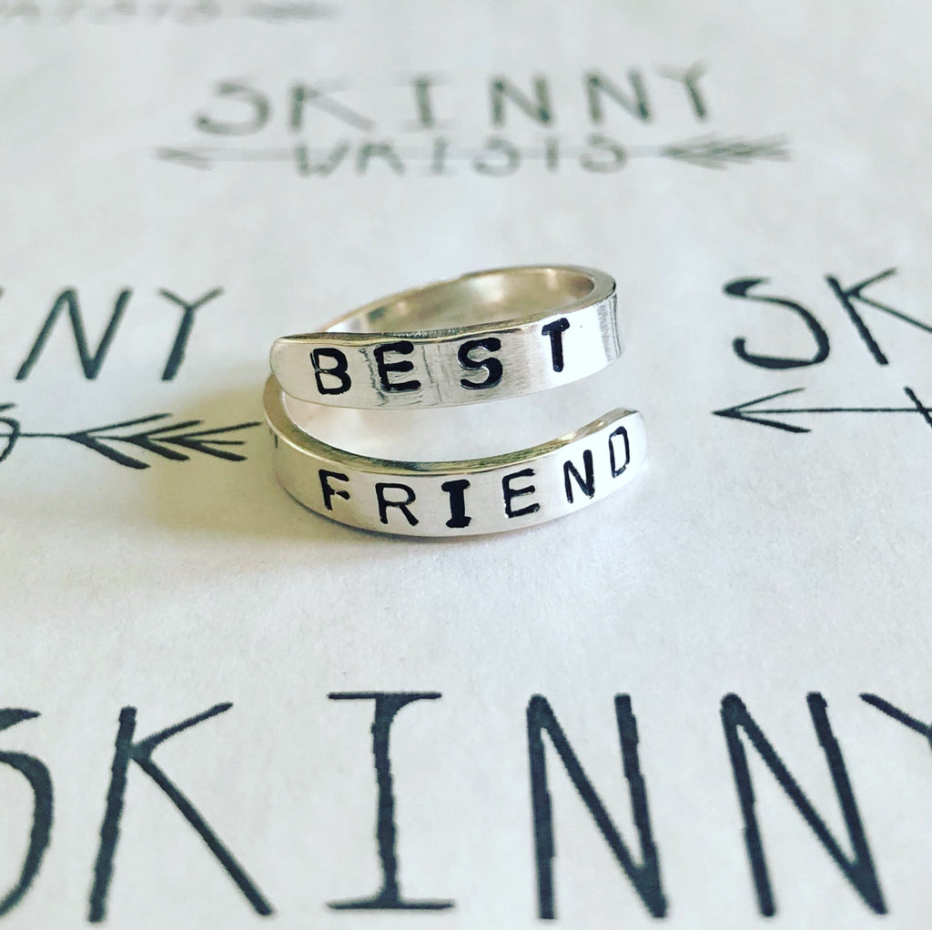 Personalised Wrap Ring in Recycled Sterling Silver