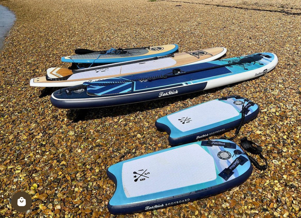 Inflatable 43 inch Body Board Complete Package with Pump and Leash