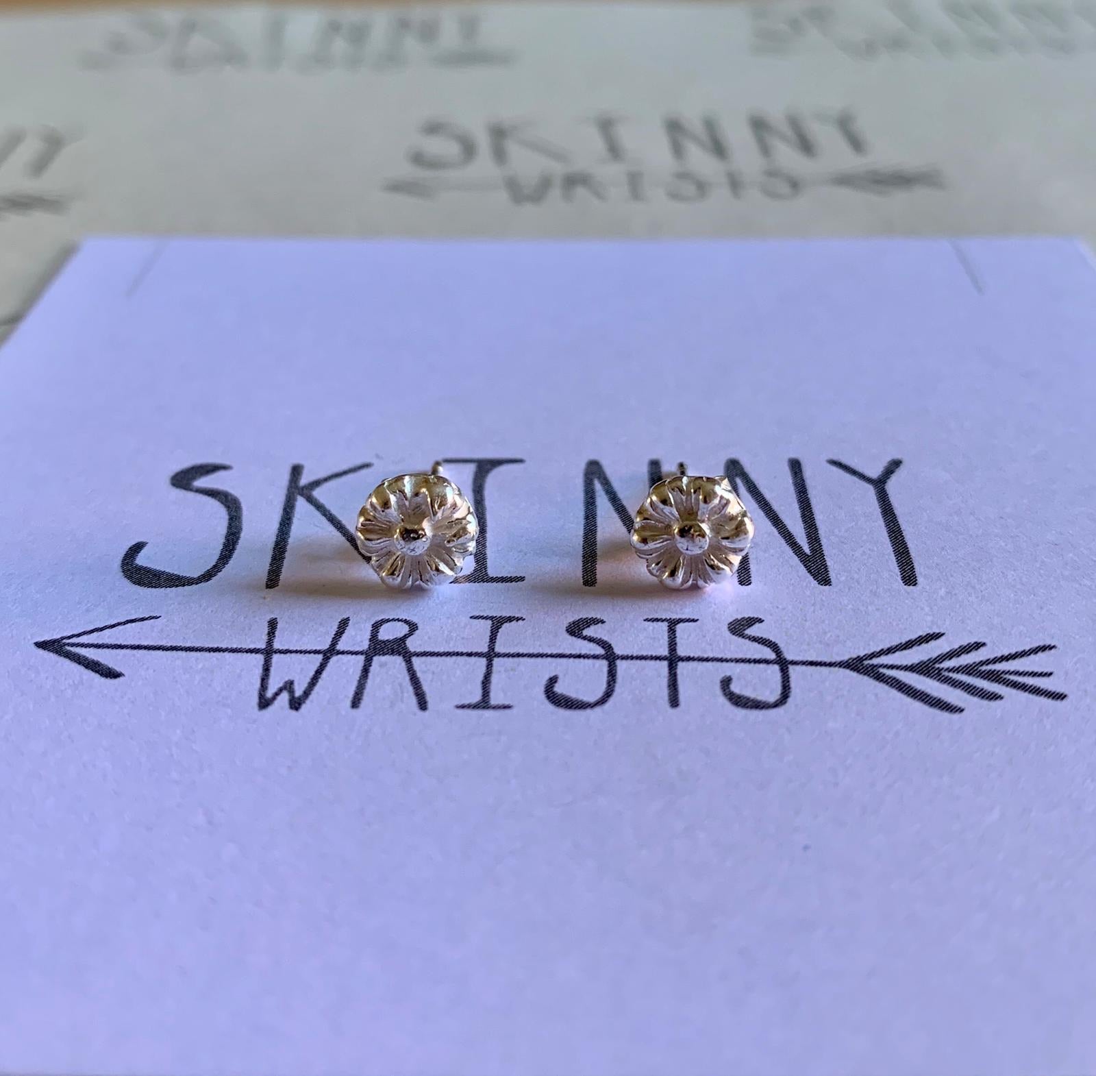 Daisy Studs Sterling Silver Earrings