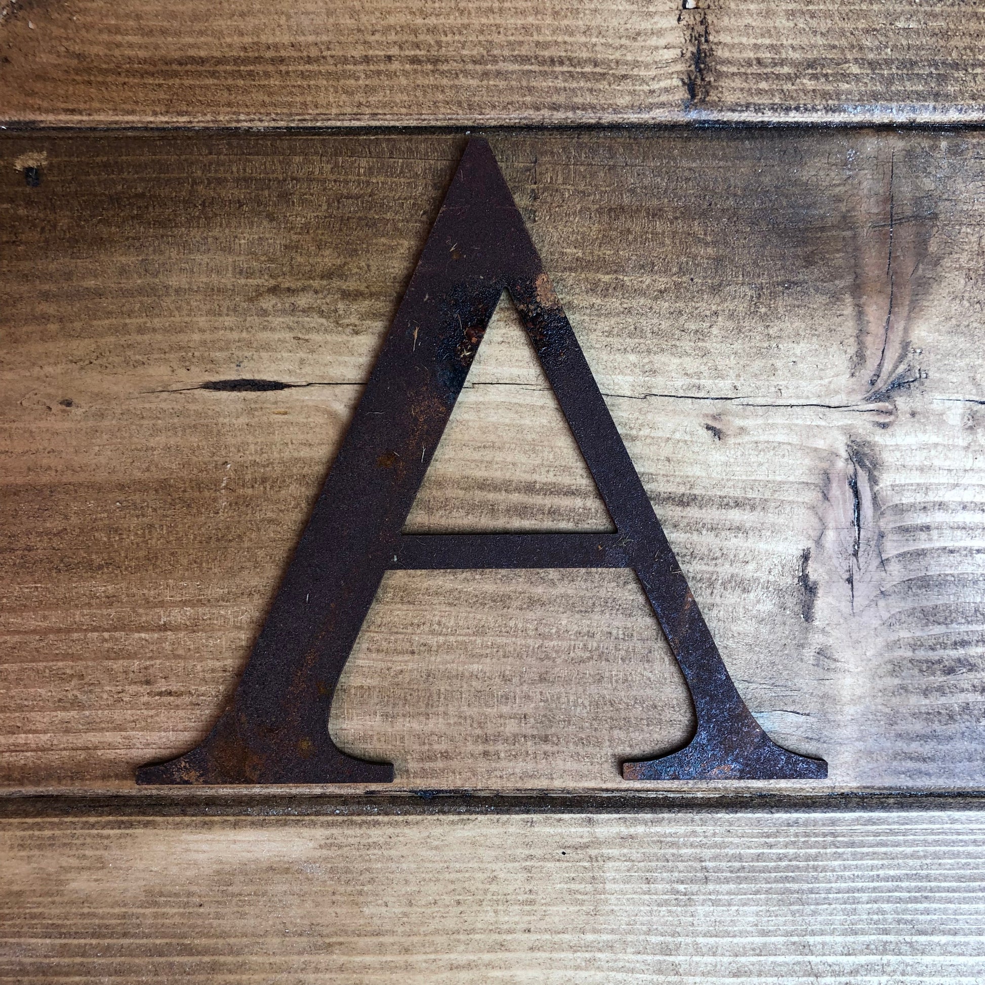 5 Inch Rusty Metal Alphabet Letters and Numbers A-Z 0-9