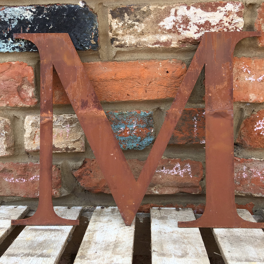 Rustic Metal Letters and Numbers 5 inch and 12 inch for Home and Garden Decor