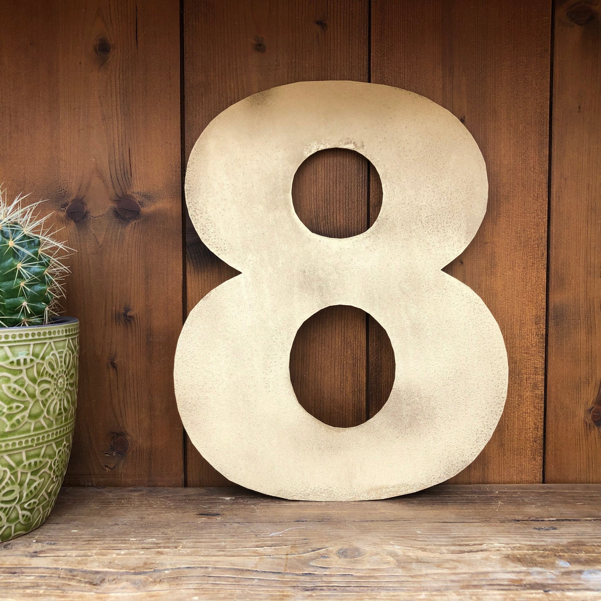 Rustic Gold Metal Letters 12 inch and 5 inch