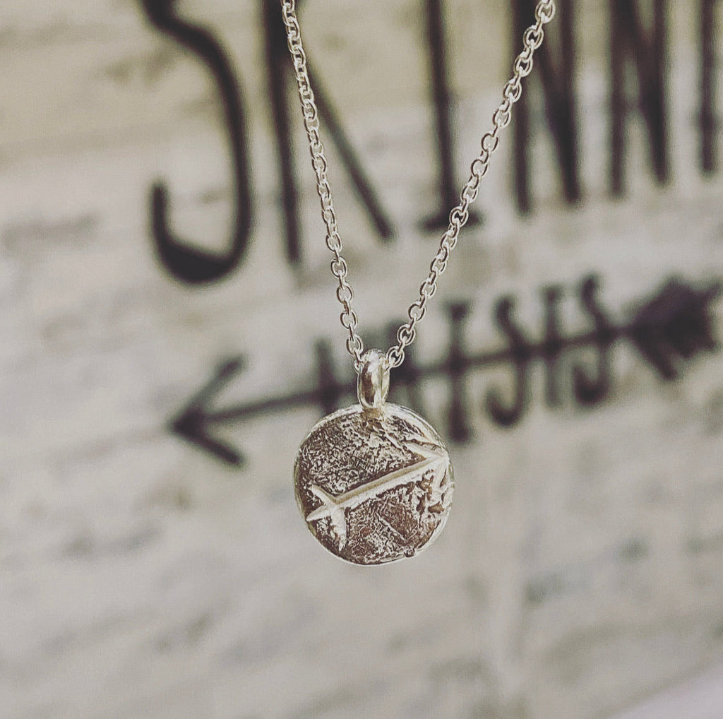 Personalised Star Sign Necklace in Recycled Silver