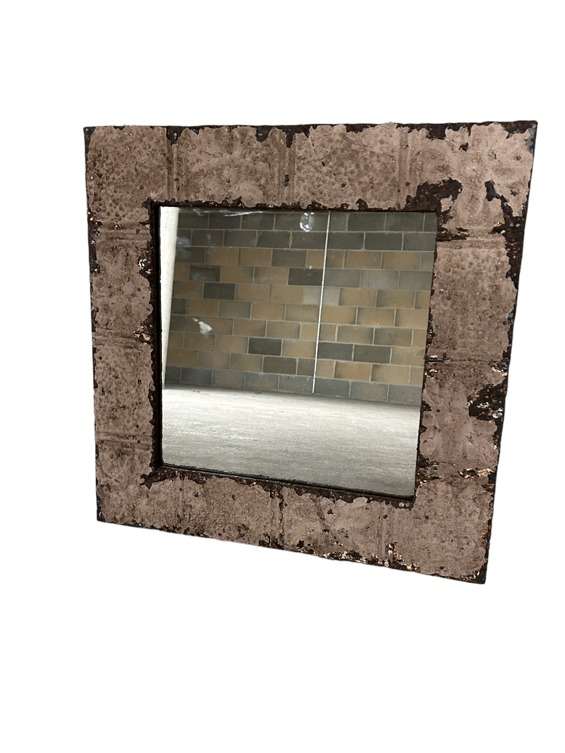 Pressed Tin Ceiling Tile Mirror 58cm