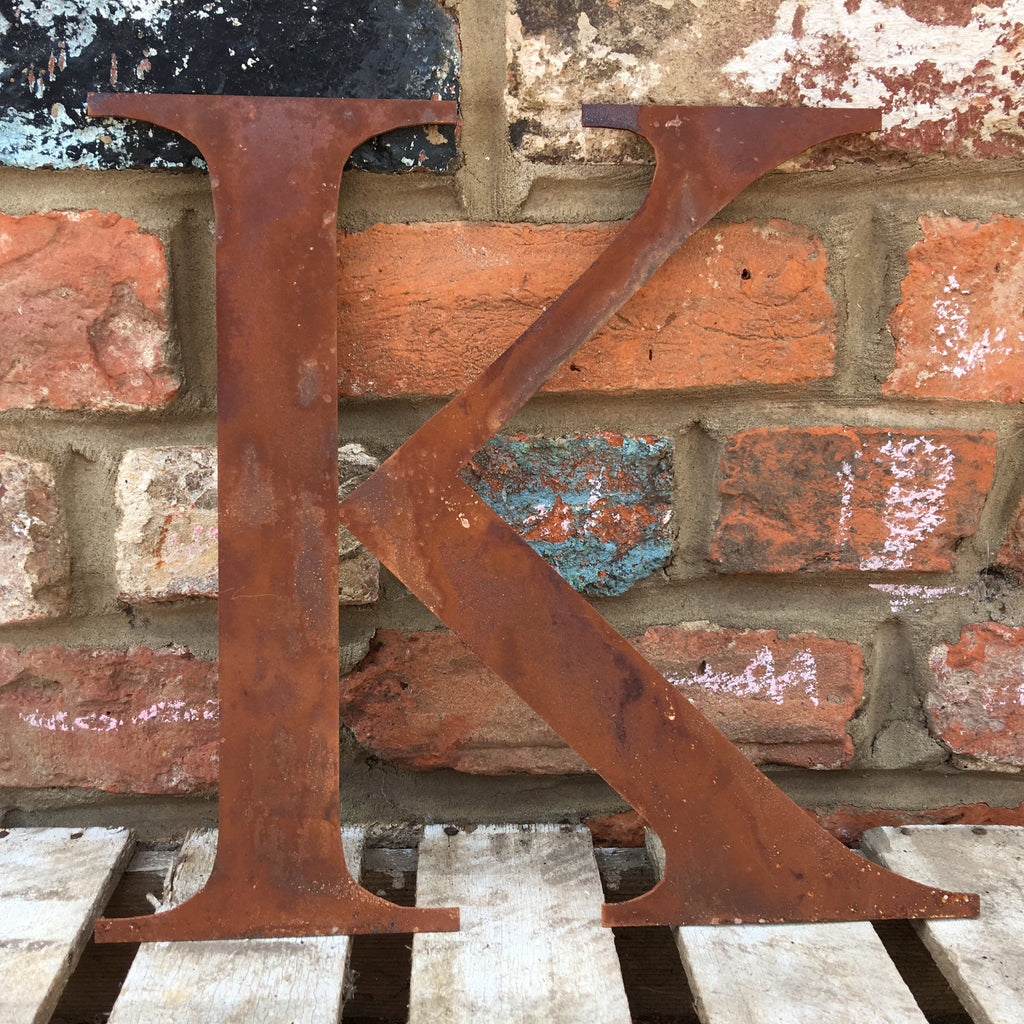 Rustic Metal Letters and Numbers 5 inch and 12 inch for Home and Garden Decor