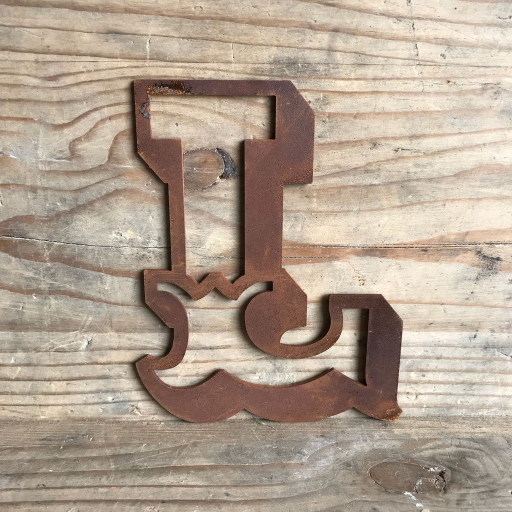 Rusty 5 Inch Carnival Metal Letters A to Z