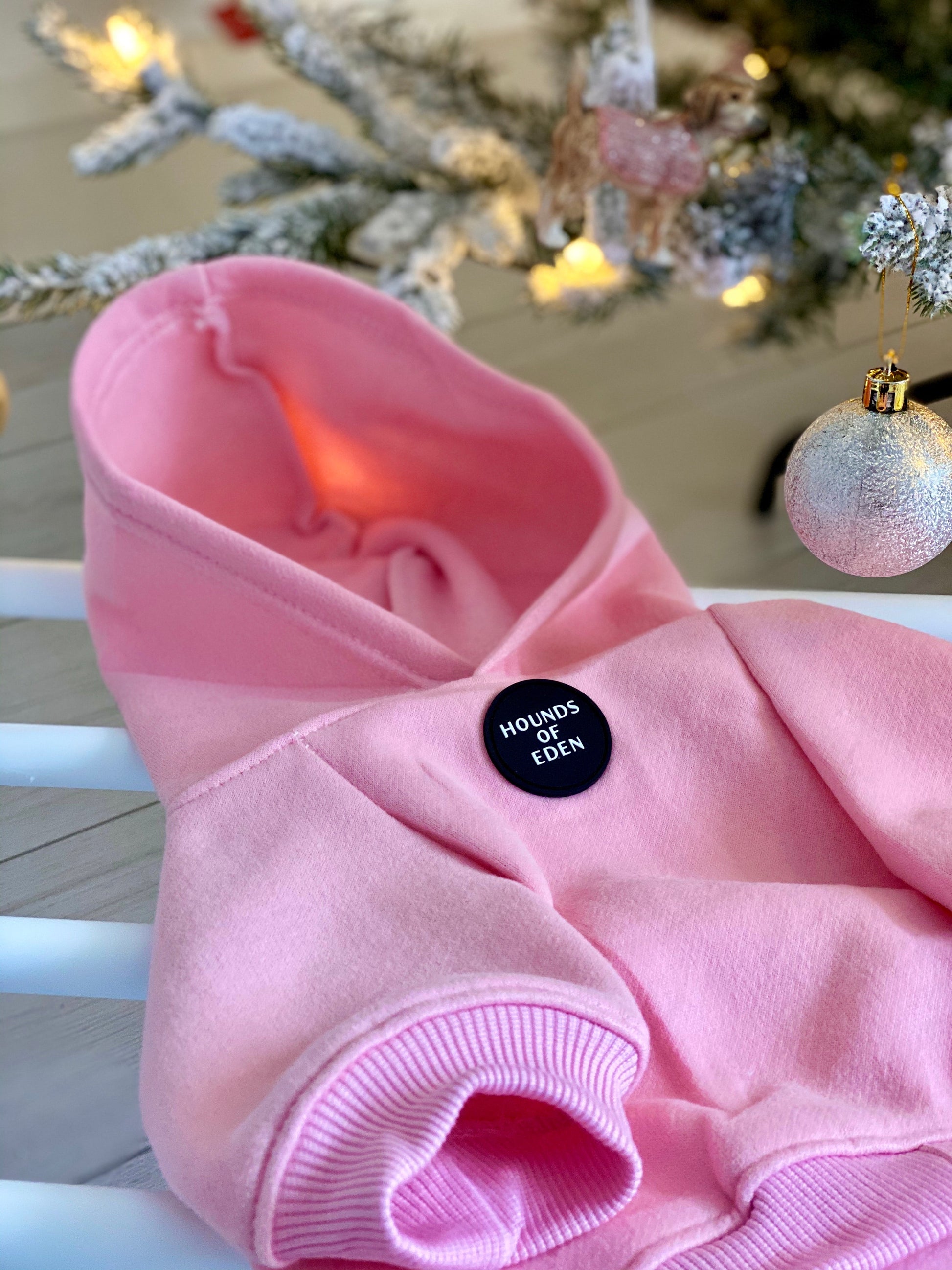 Dog Hoodie - Light Pink