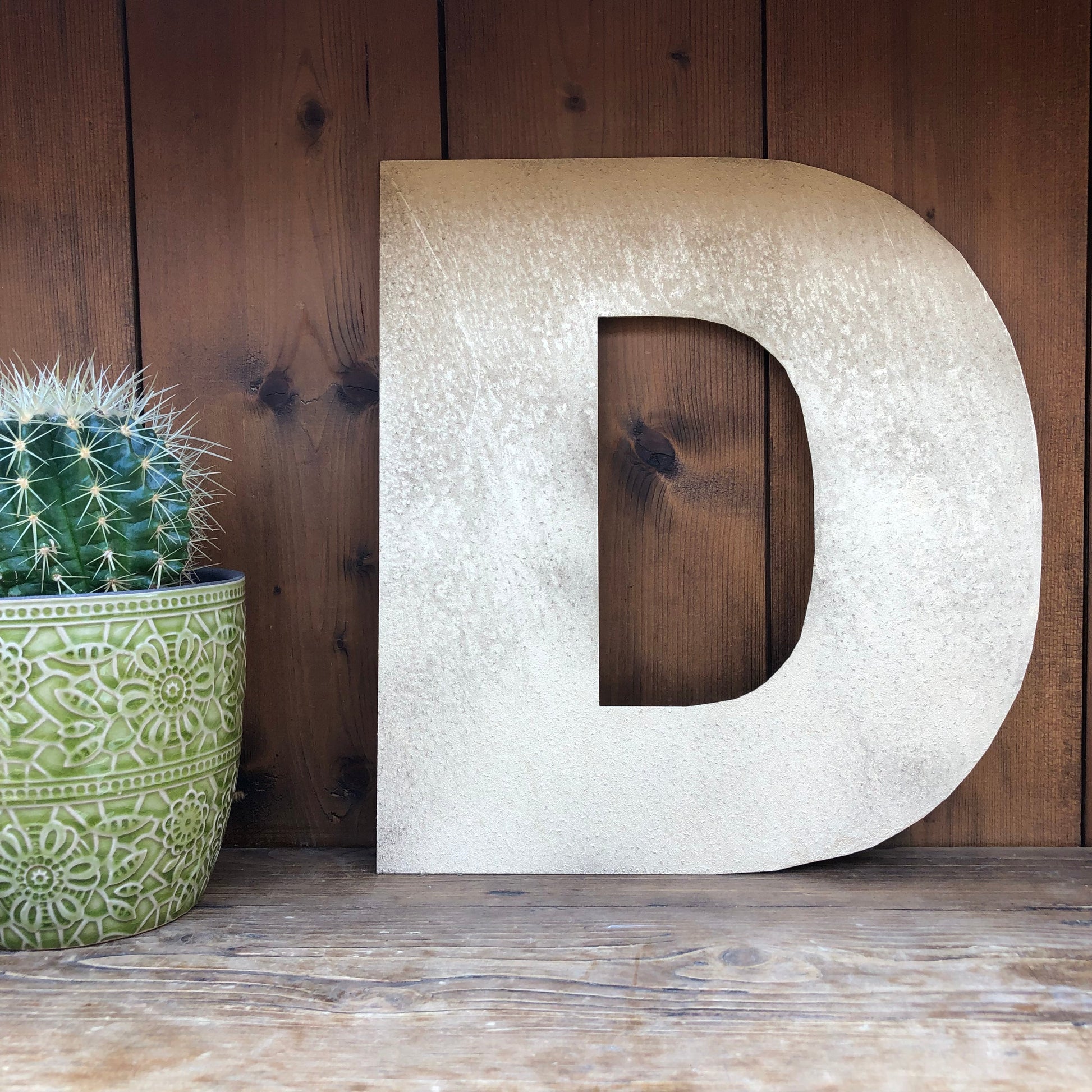 Rustic Gold Metal Letters 12 inch and 5 inch