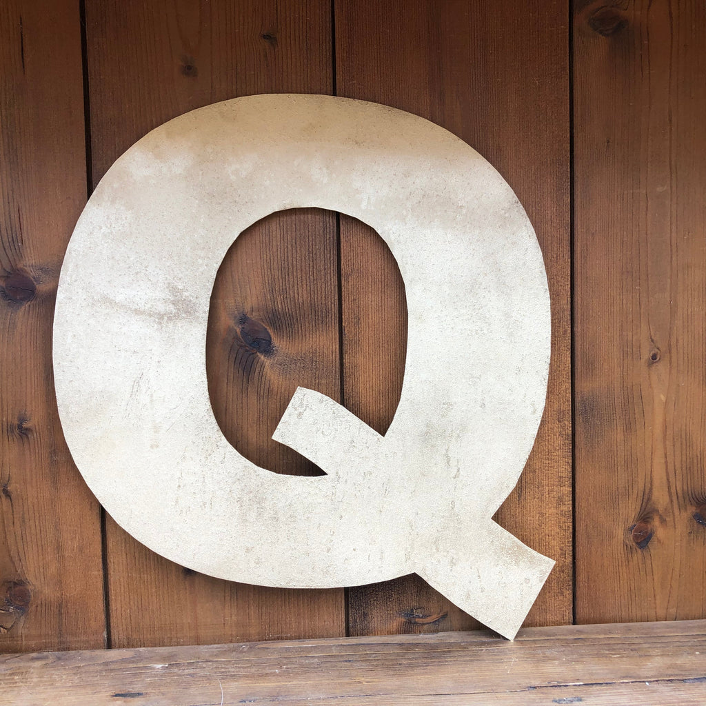 Rustic Gold Metal Letters 12 inch and 5 inch