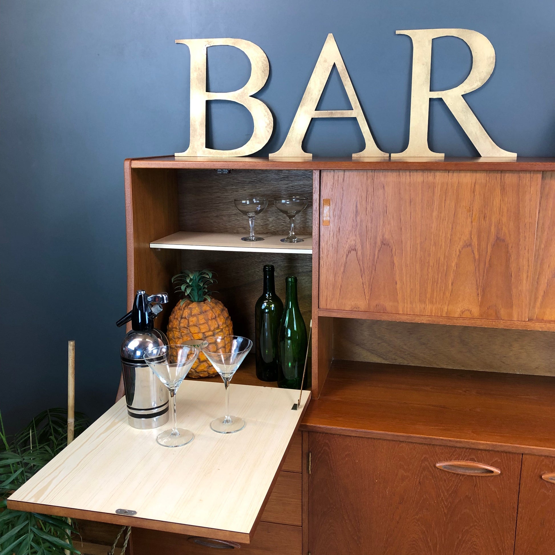 Distressed Gold Metal Letters A-Z 0-9 in 5 inch or 12 inch