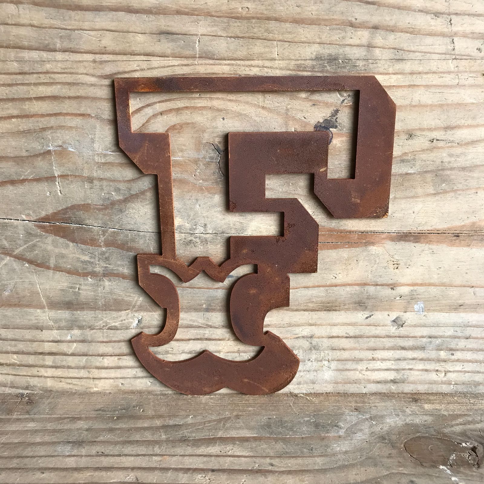 Rusty 5 Inch Carnival Metal Letters A to Z