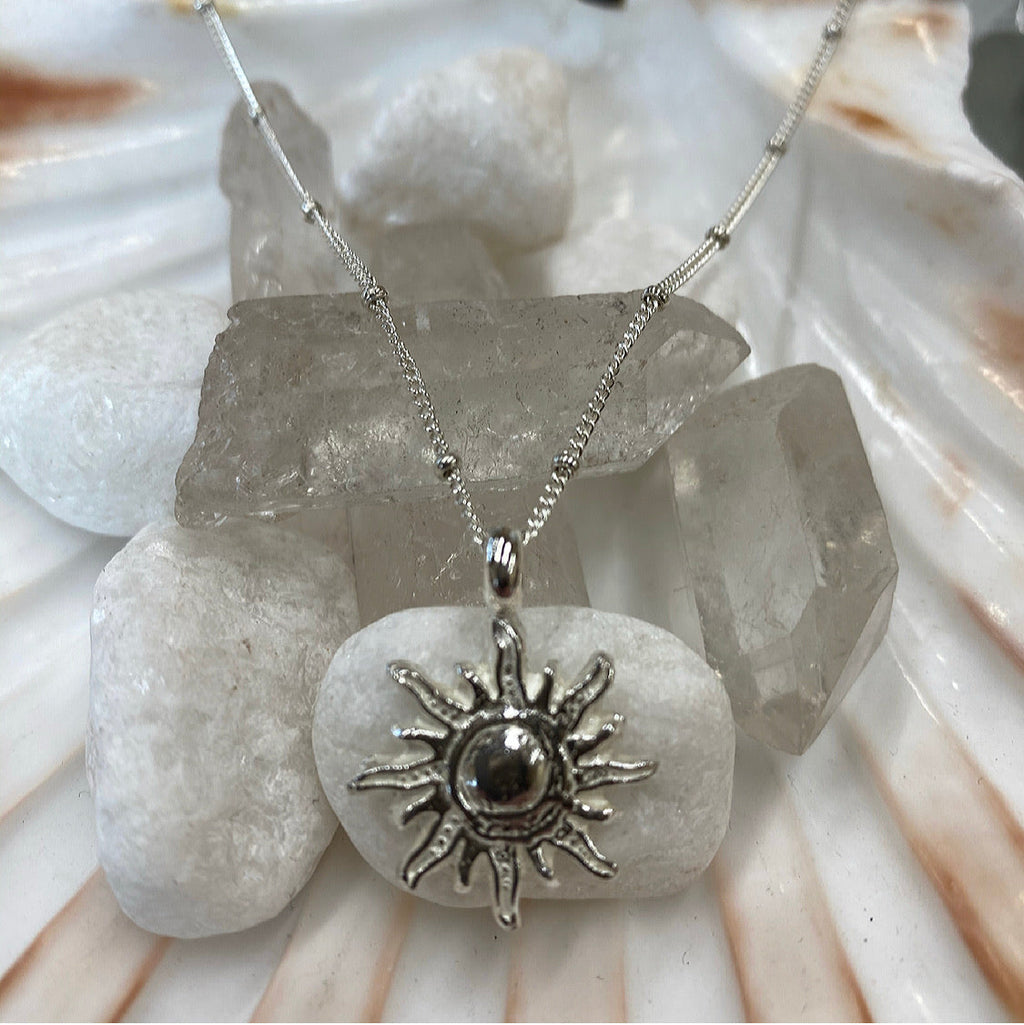 Sun of Hope Sterling Silver Satellite Necklace