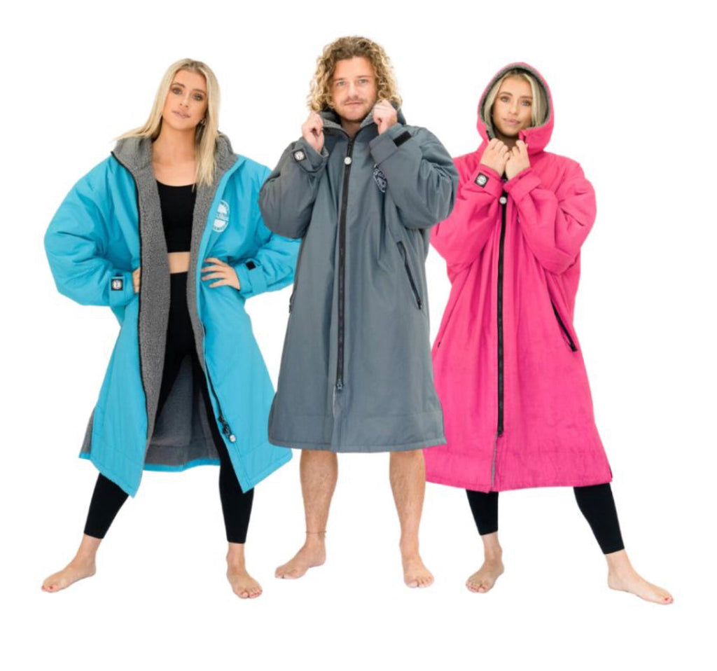 Waterproof Changing Robe with Free Beanie in Recycled Fleece