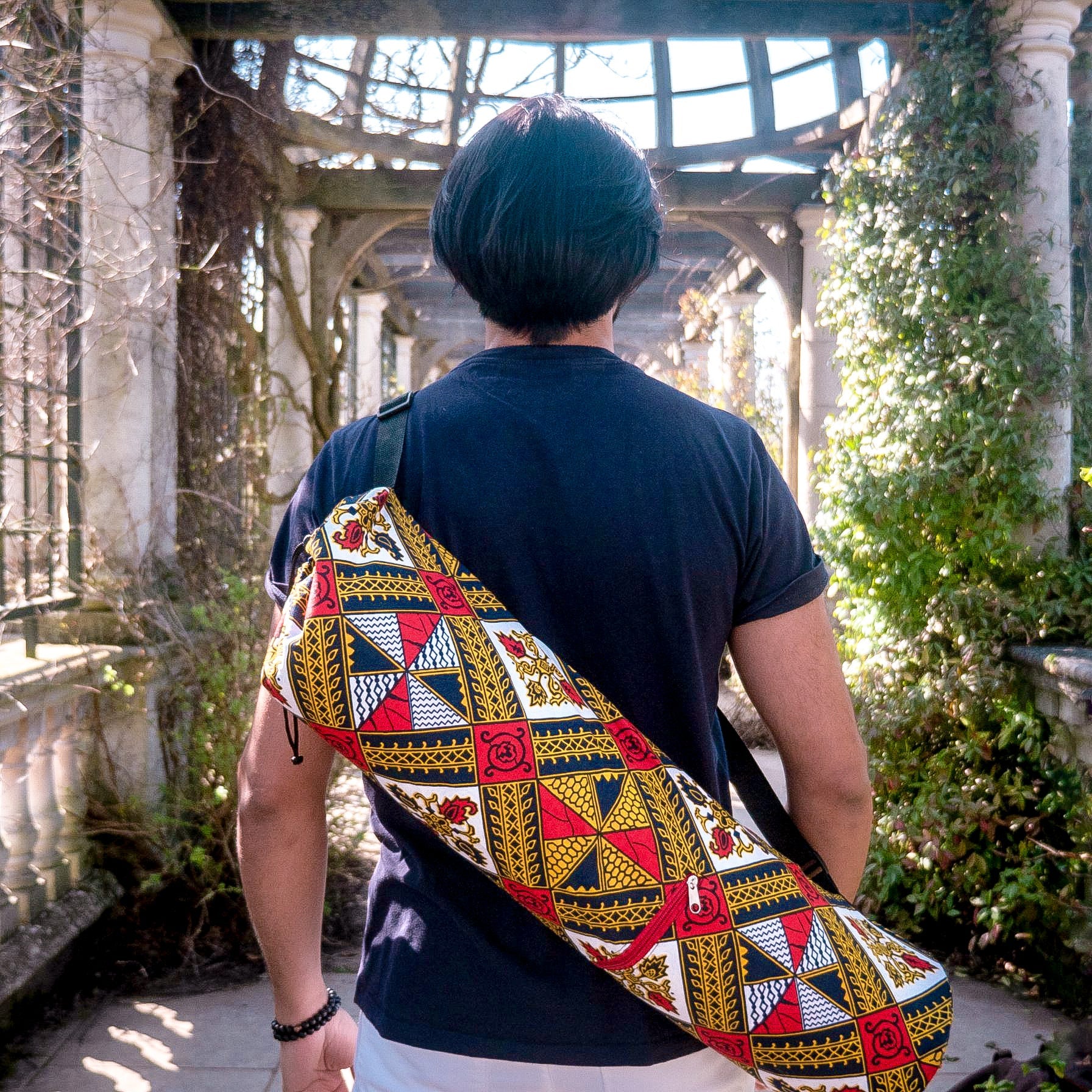 Sunset Yoga Bag in Pink and Red