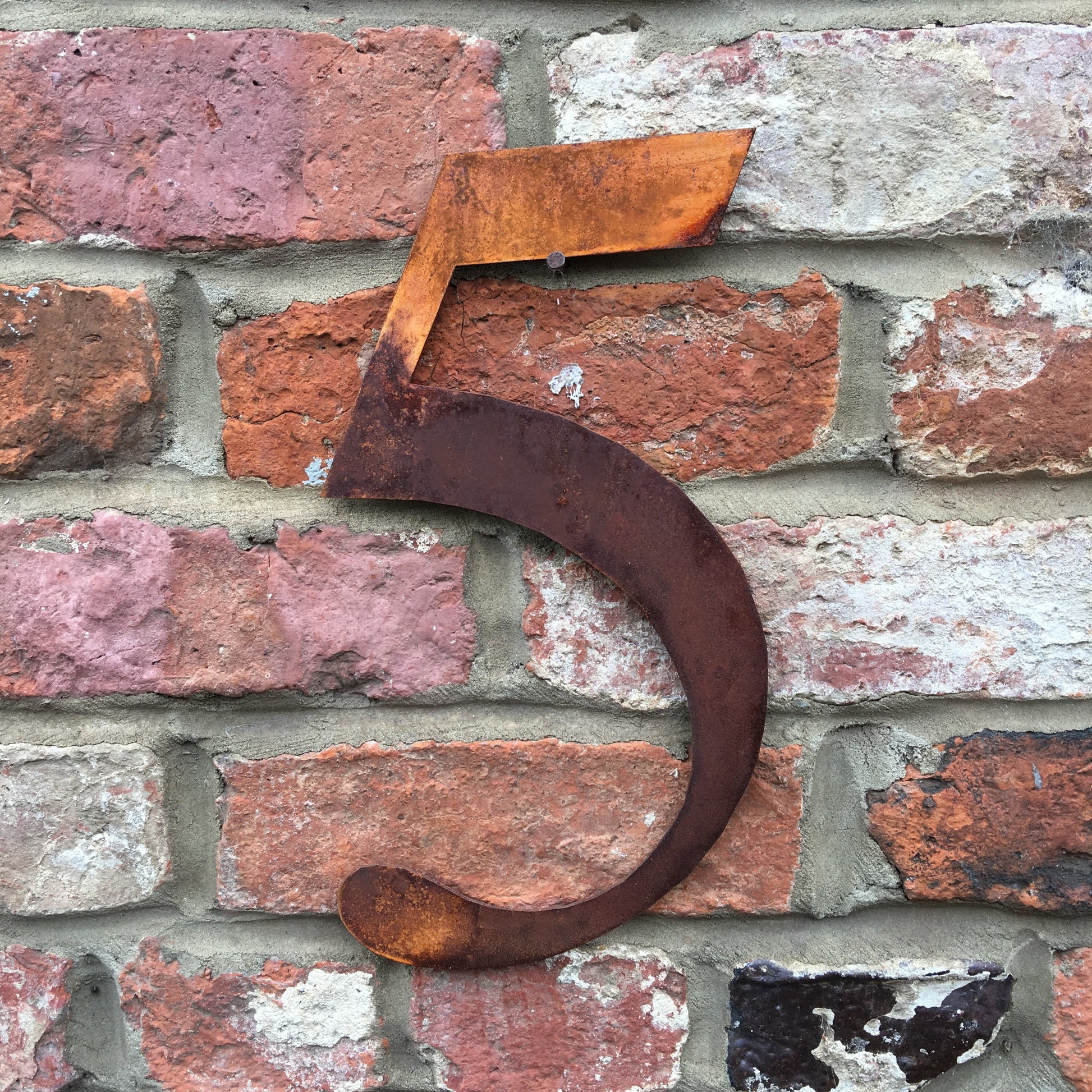 Rustic Metal Letters and Numbers 5 inch and 12 inch for Home and Garden Decor