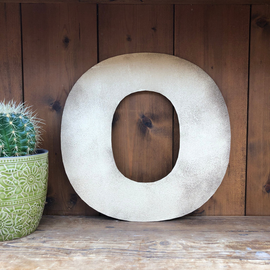 Rustic Gold Metal Letters 12 inch and 5 inch