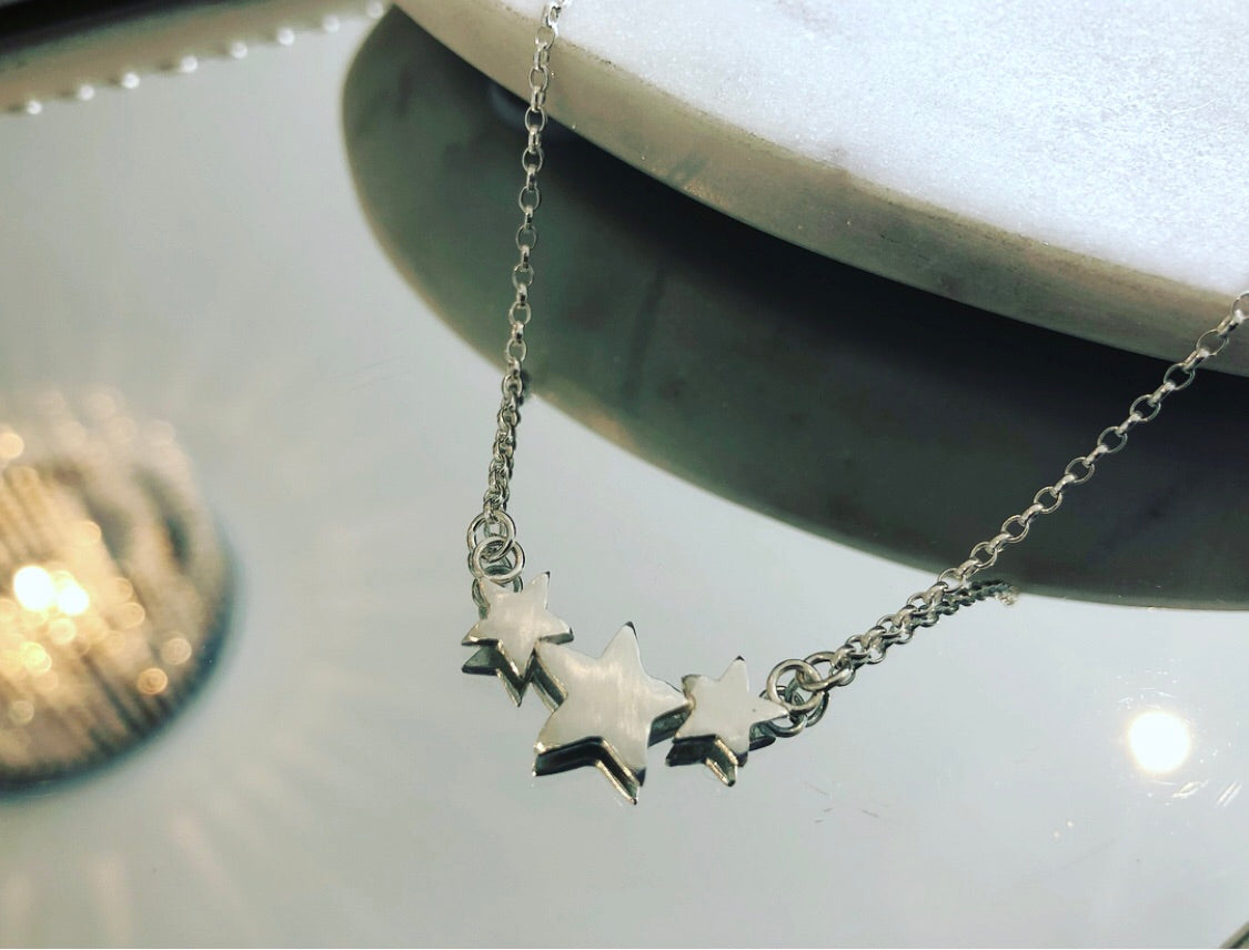 Trio of Stars Necklace