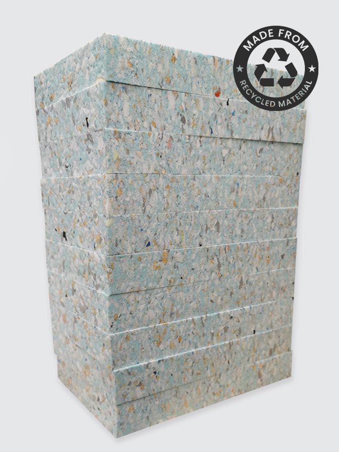 Recycled Chip Foam Yoga Blocks 10 Pack