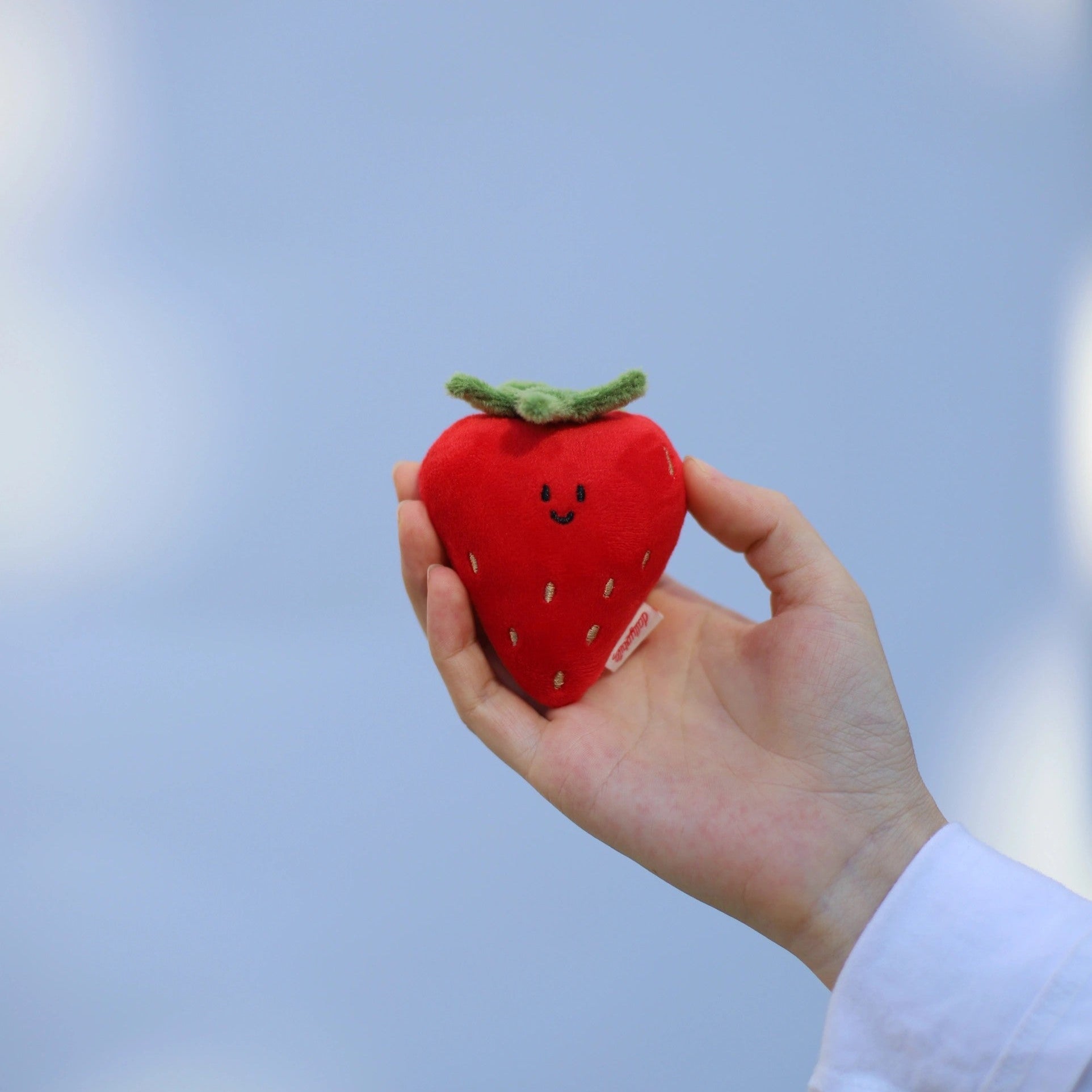 Handmade Strawberry Plush Bag Charm